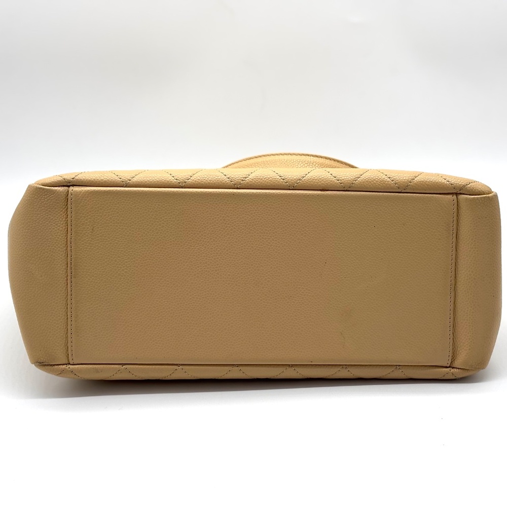 Chanel Beige Quilted Caviar Leather GST Shopper Tote - Picture 5 of 12